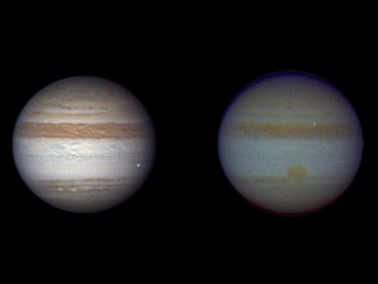 Giove, impatto in diretta