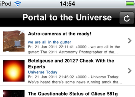 Portal to the Universe, l’app per astrofili