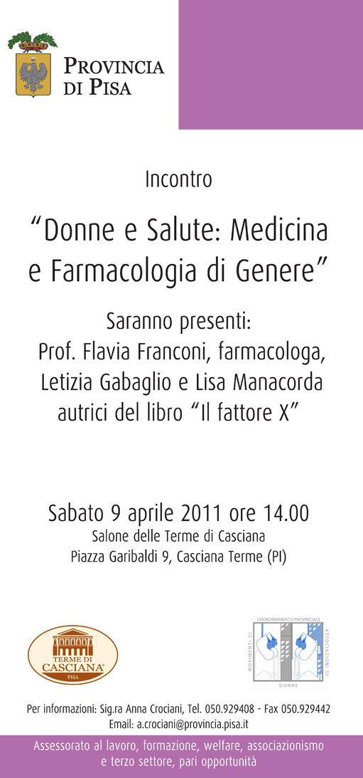 Donne e salute: medicina e farmacologia di genere