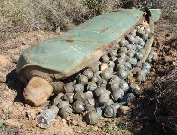 Quante bombe a grappolo ci sono a Pisa?