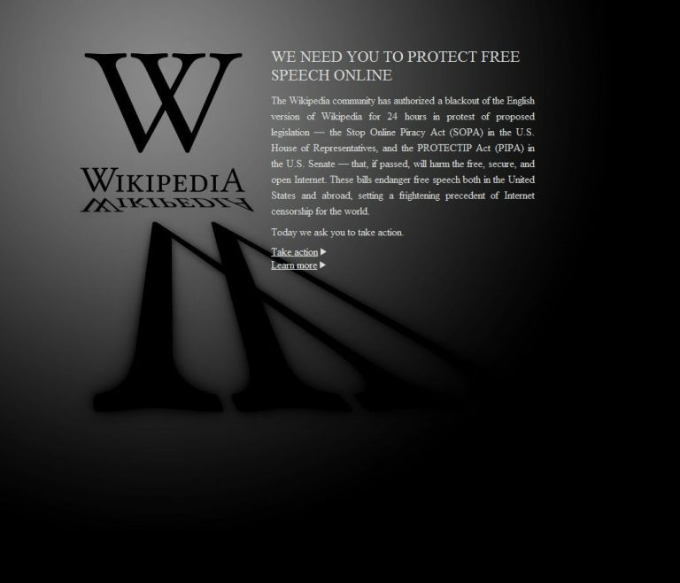 Il web sciopera