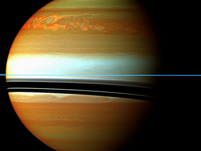 Una mega tempesta su Saturno
