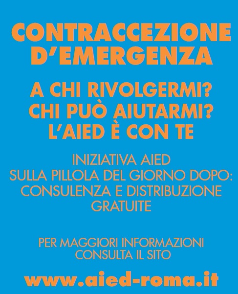 Contraccezione d’emergenza gratuita a Roma