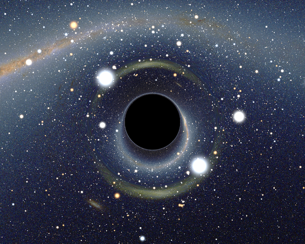 Il buco nero in punta di chip