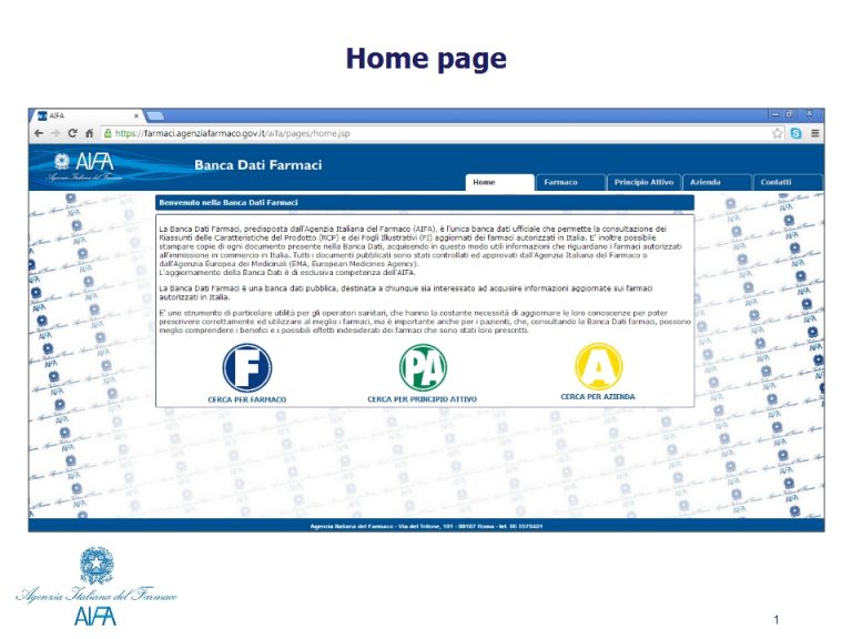Tutti i farmaci sono online
