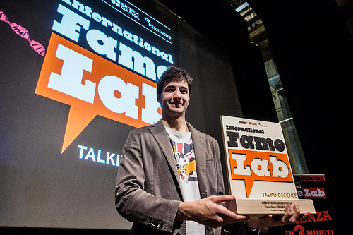 Marco Ferrigo è il vincitore di FameLab Italia