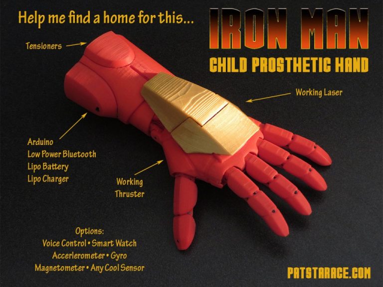 Una protesi in stile Iron Man
