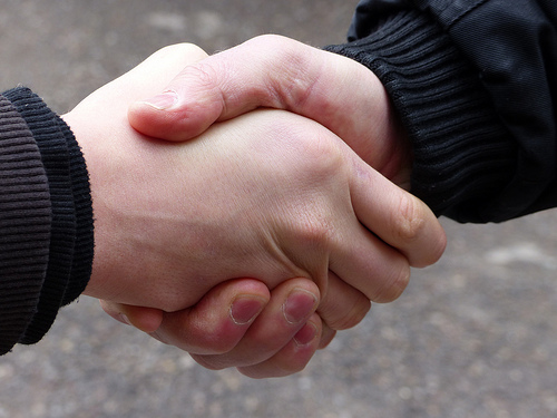 La stretta di mano serve per annusarci