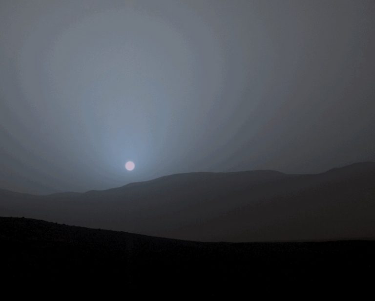 Ecco il tramonto su Marte