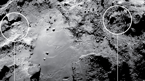 Ghiaccio sulla cometa di Rosetta: una scoperta italiana