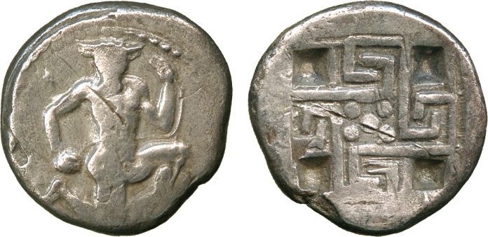 moneta minotauro creta preistoria grecia arianna teseo