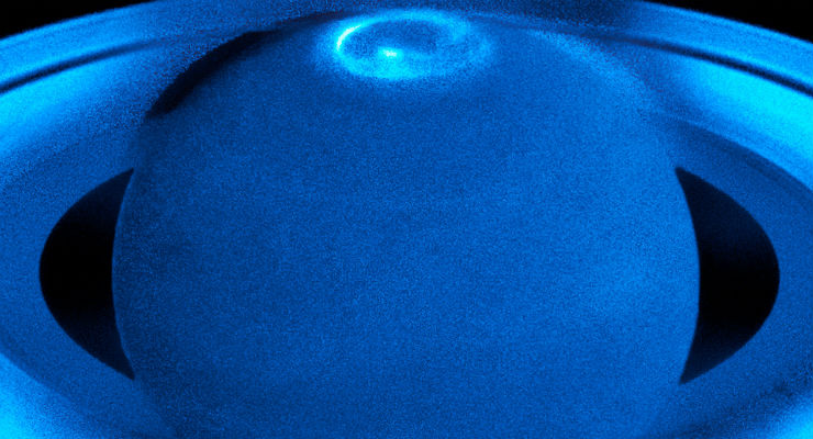 La spettacolare aurora di Saturno