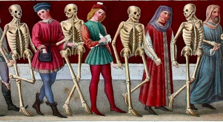 scheletri danza macabra ossa